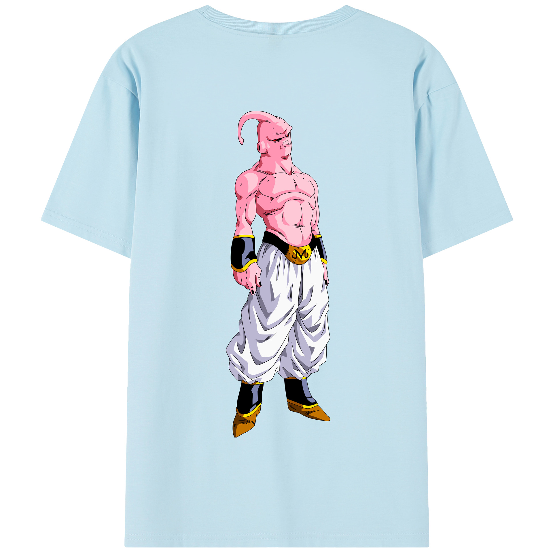 （画像用） ドラゴンボール 魔人ブウ DRAGON BALL Majin Buu 綿100％半袖Tシャツ（背面プリント）